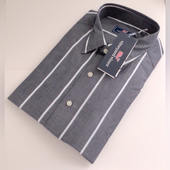 Vineyard Vines Other - Men’s Vineyard Vines Shirt Long Sleeves Poplin Stretch NEW In Pack Naut …